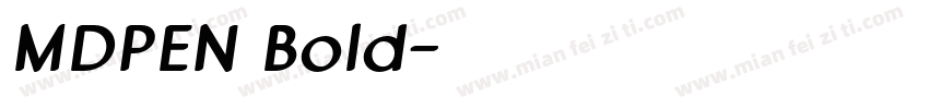 MDPEN Bold字体转换
